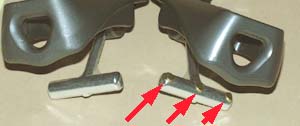 Brass anti-friction pads